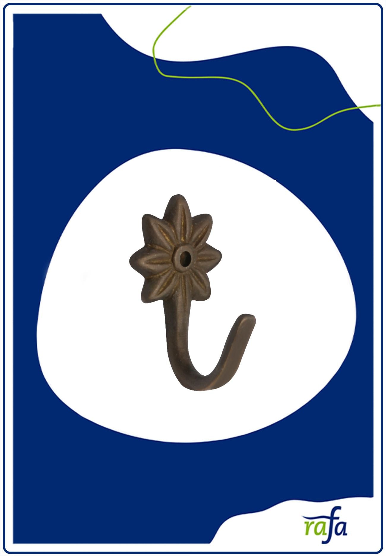 Raffhaken WA 17mm altmessing