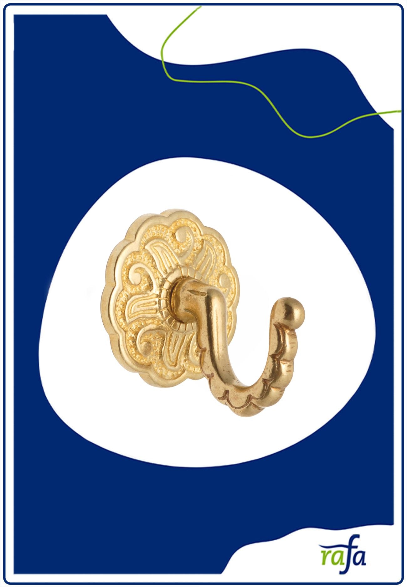 Raffhaken 35mm messing