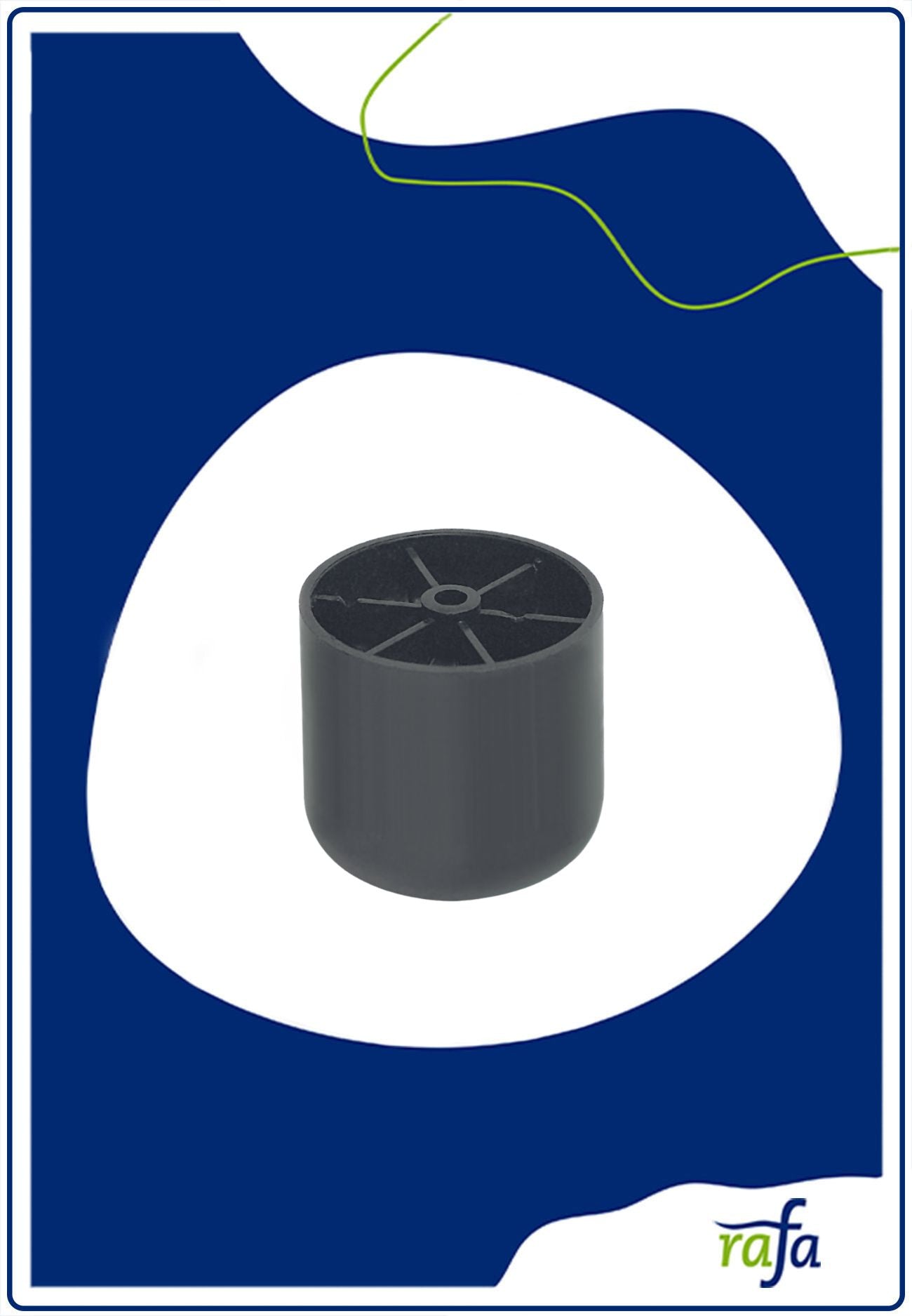 Möbelgleiter mit Schraubloch 50x50mm