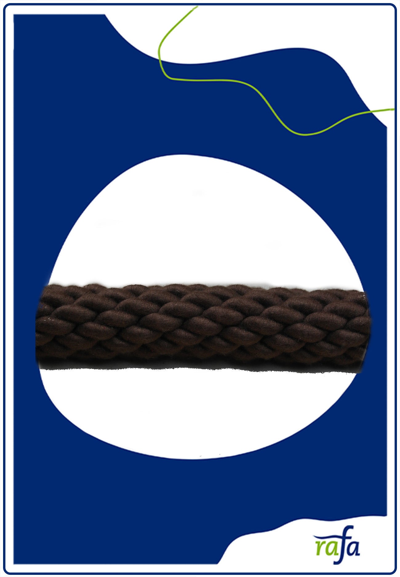 Absperrseil Zellwolle 27mm braun