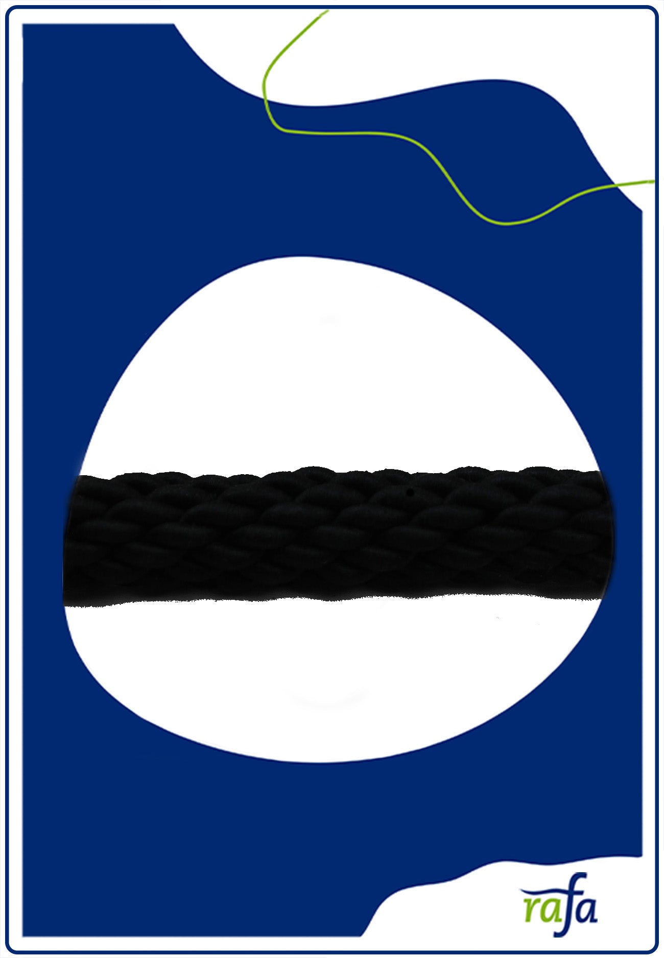 Absperrseil Zellwolle 27mm schwarz