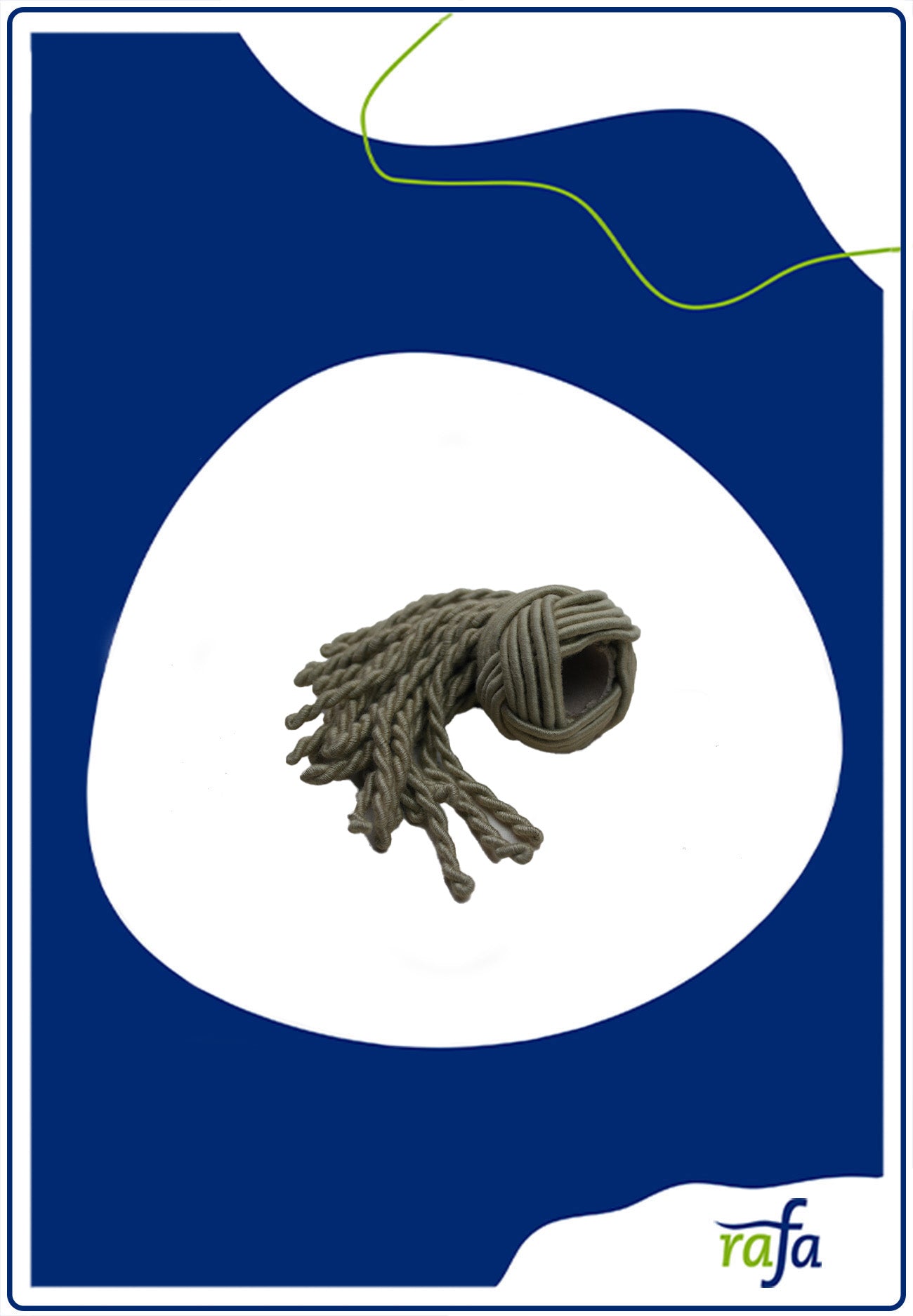 Endquasten Zellwolle beige