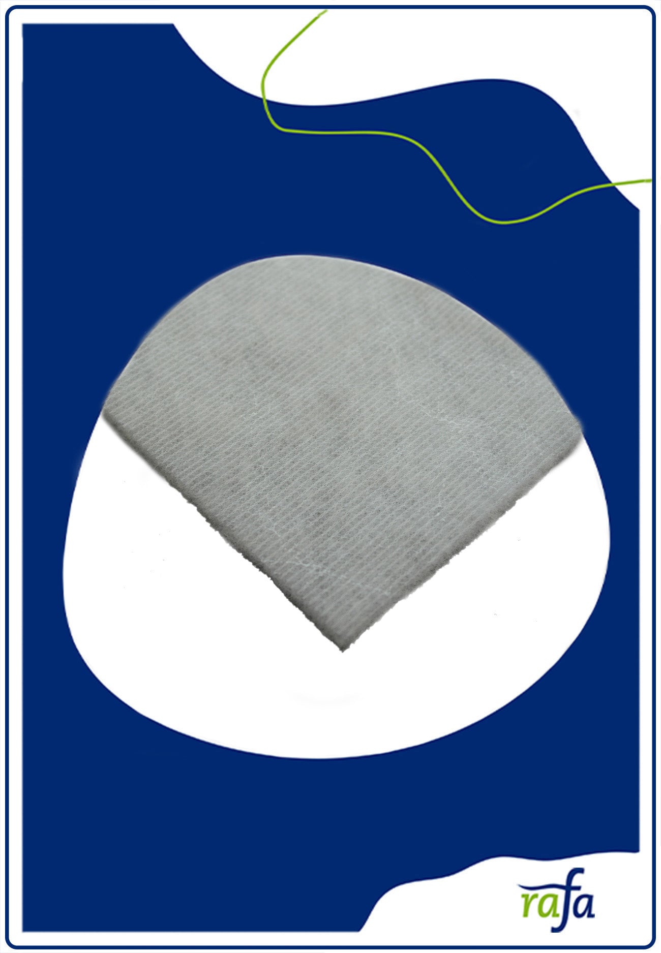 Polyesterwatte 125gr/qm mit Gaze 150cm breit