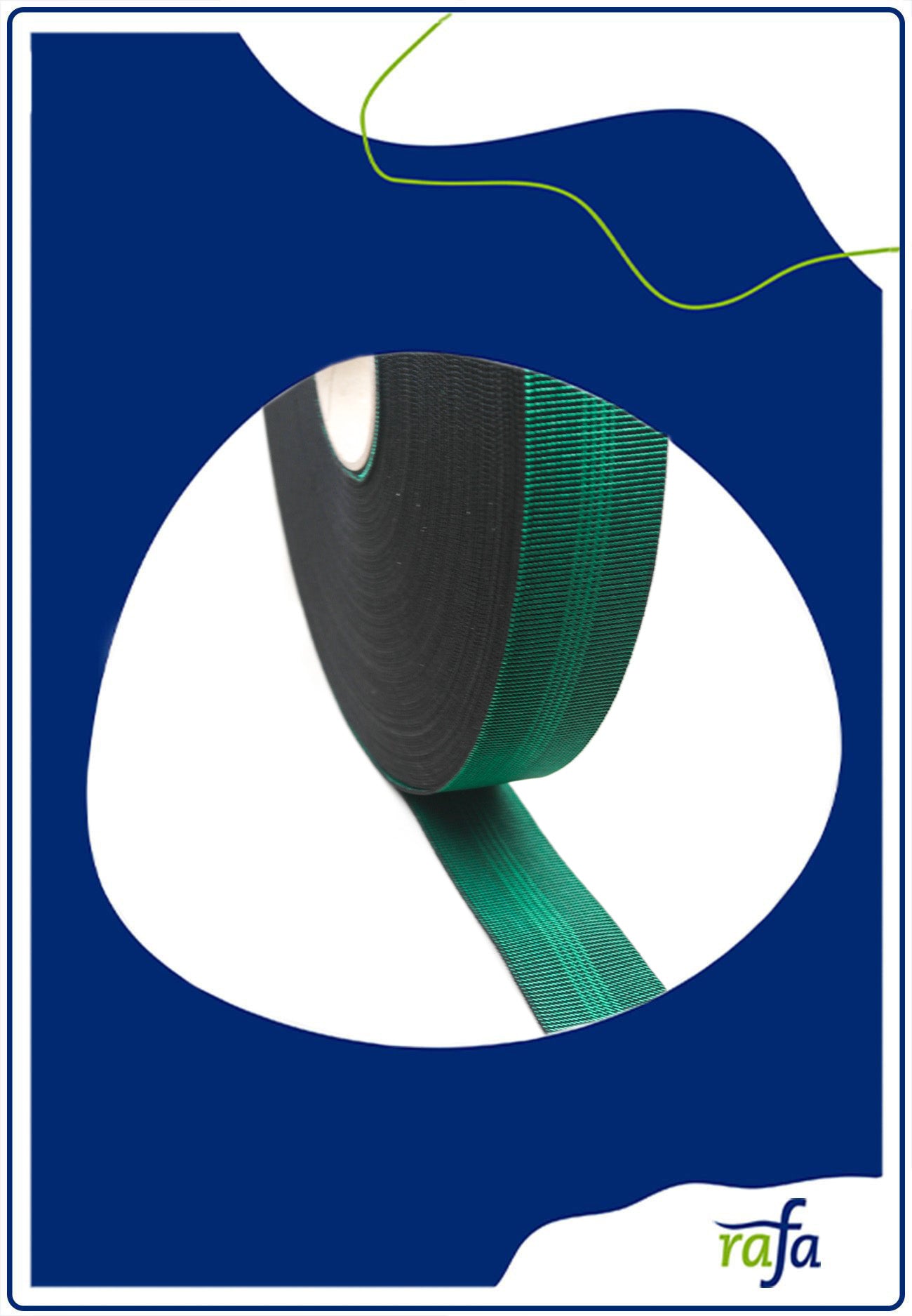 Gummigurte 60mm grün