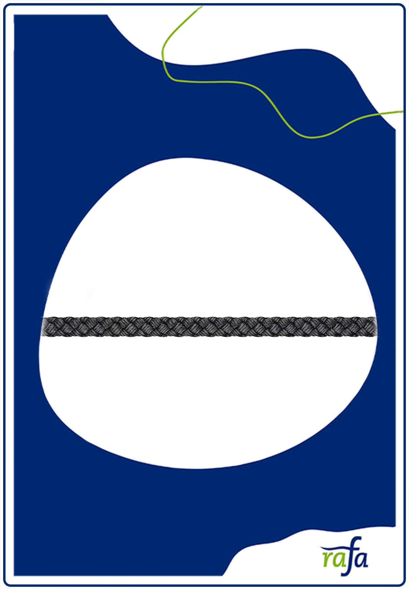 Perlonschnur 3mm schwarz