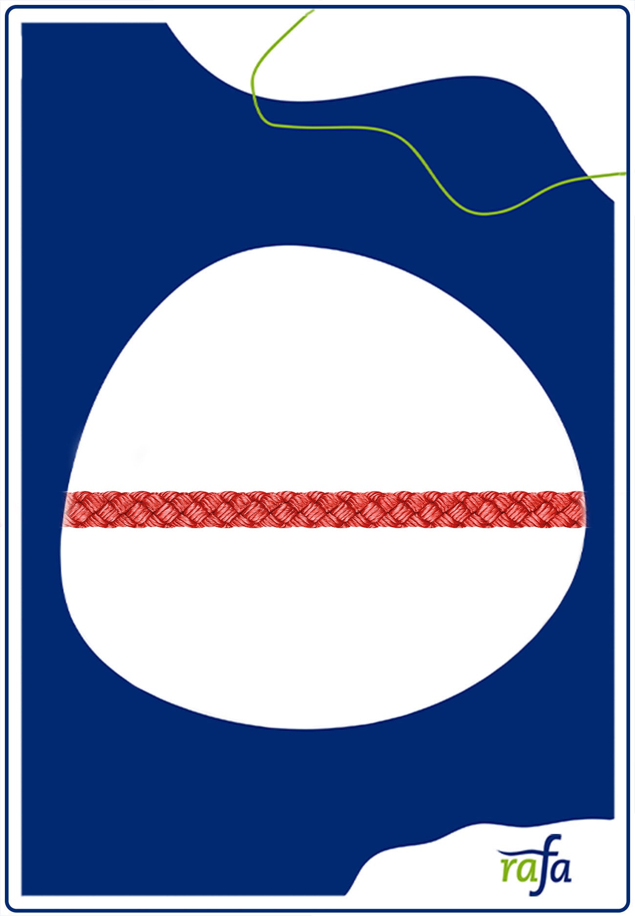 Perlonschnur 3mm rot