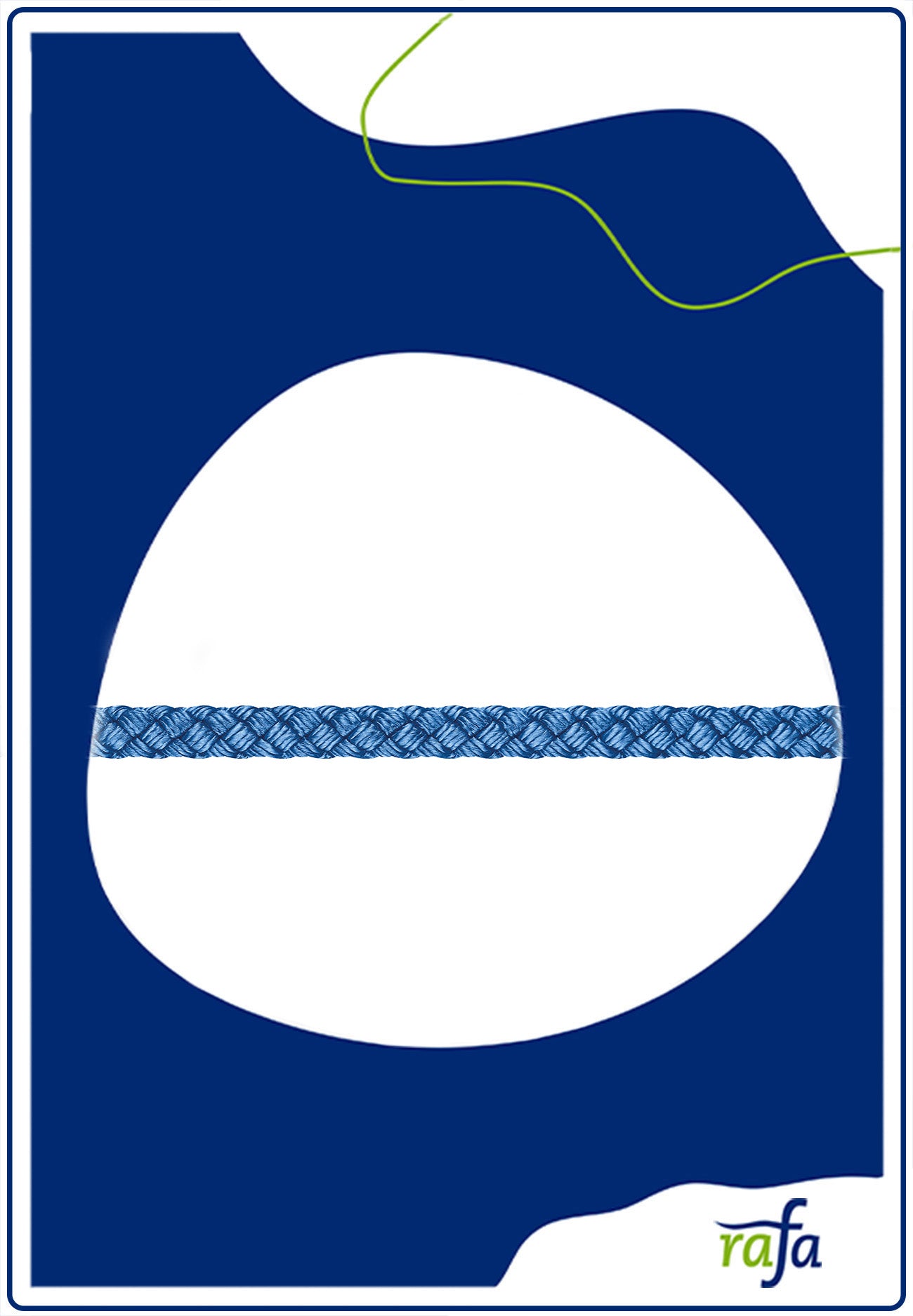 Perlonschnur 3mm blau