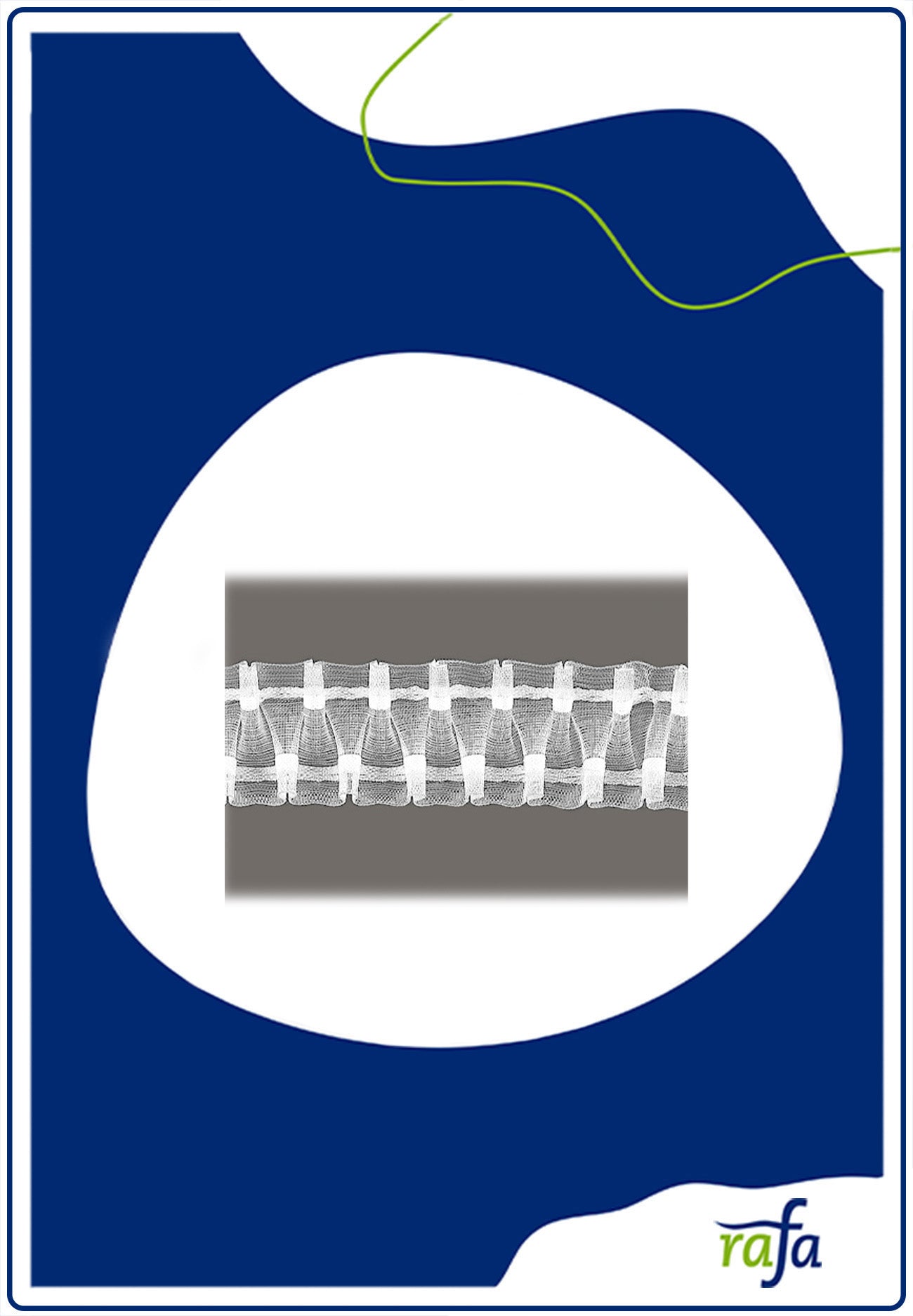 Smokefaltenband 50mm transparent 2,0:1