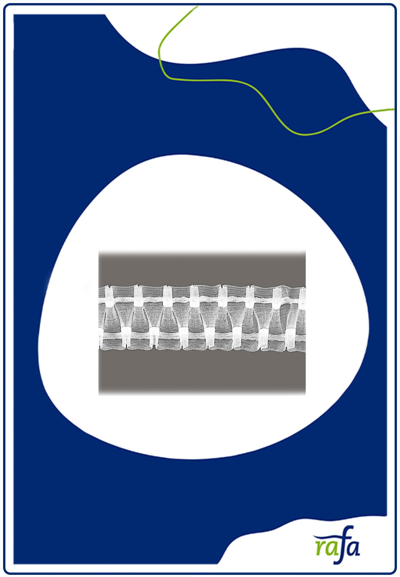 Smokefaltenband 50mm transparent 3,0:1