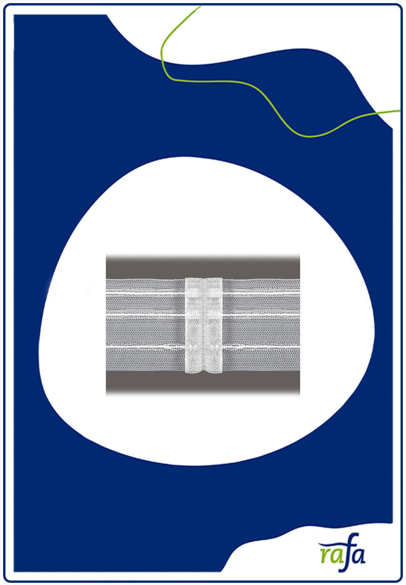 Faltenband 50mm 2,0:1 2er-Falte volltransparent
