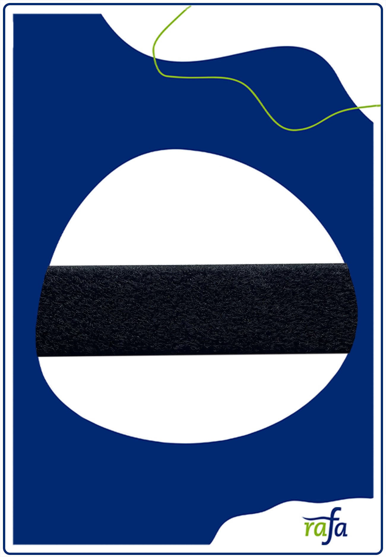 Flauschband 30mm schwarz