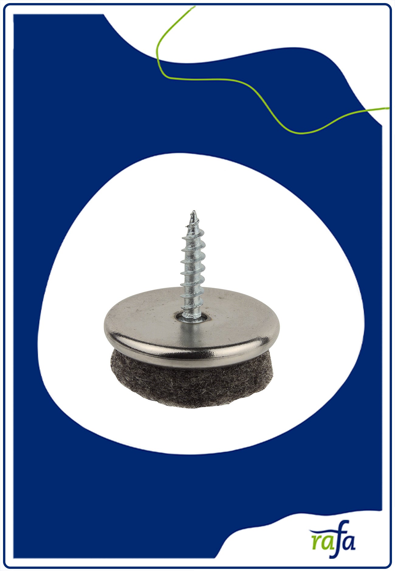 Filzgleiter 35mm grau mit Schraube