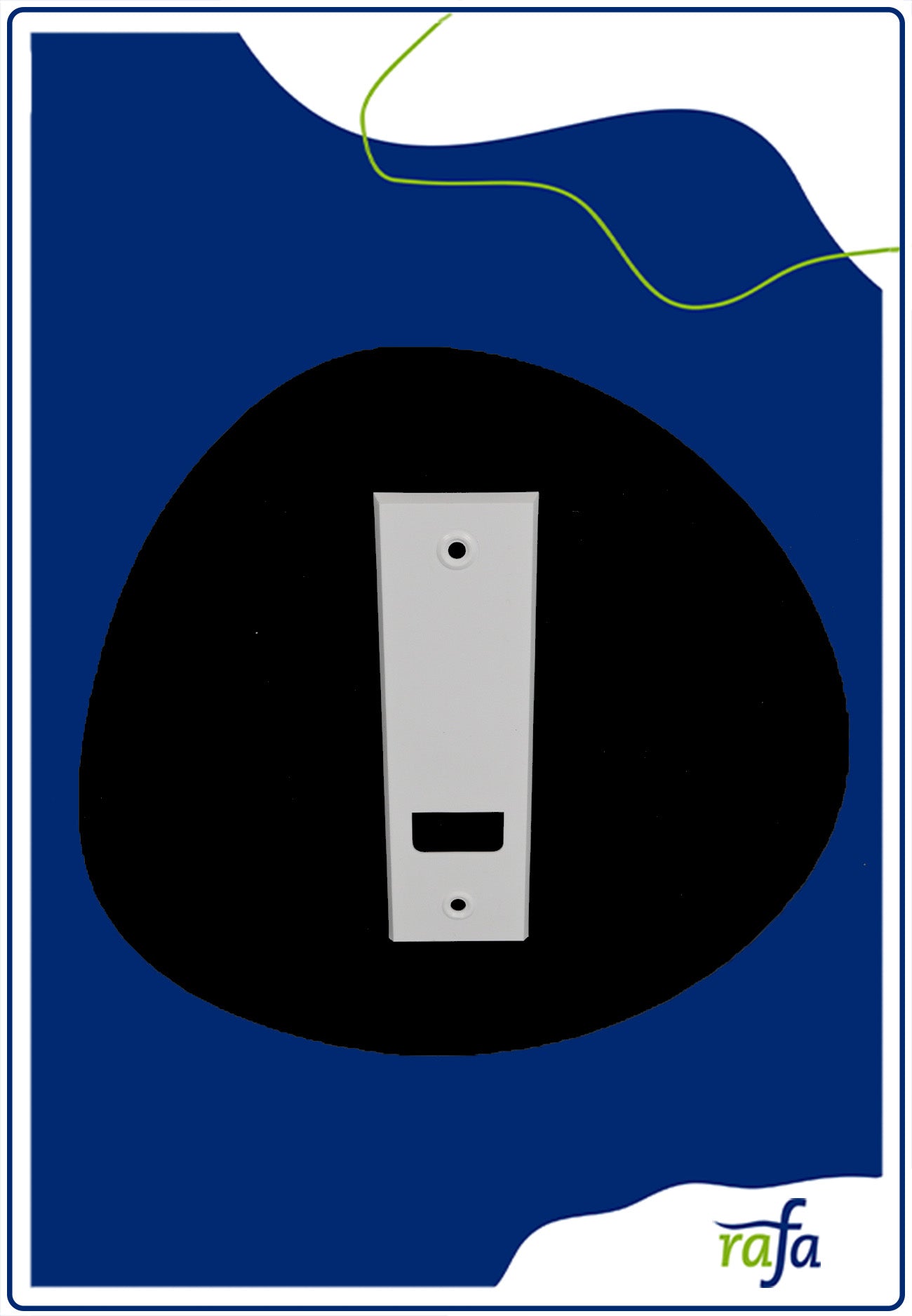 Abdeckplatte Lochabstand 16,5cm weiß