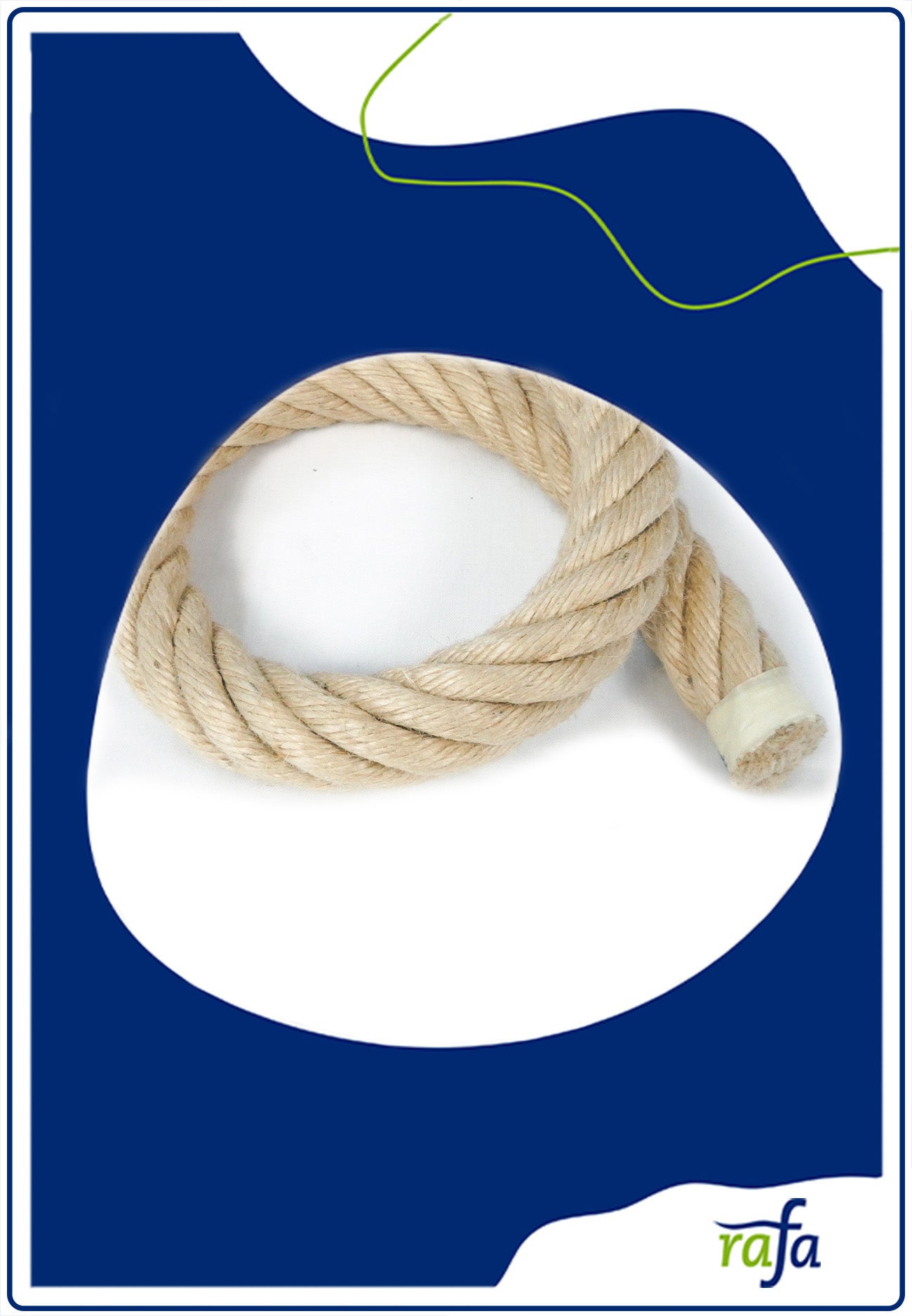 Absperrseil 27mm hanf natur