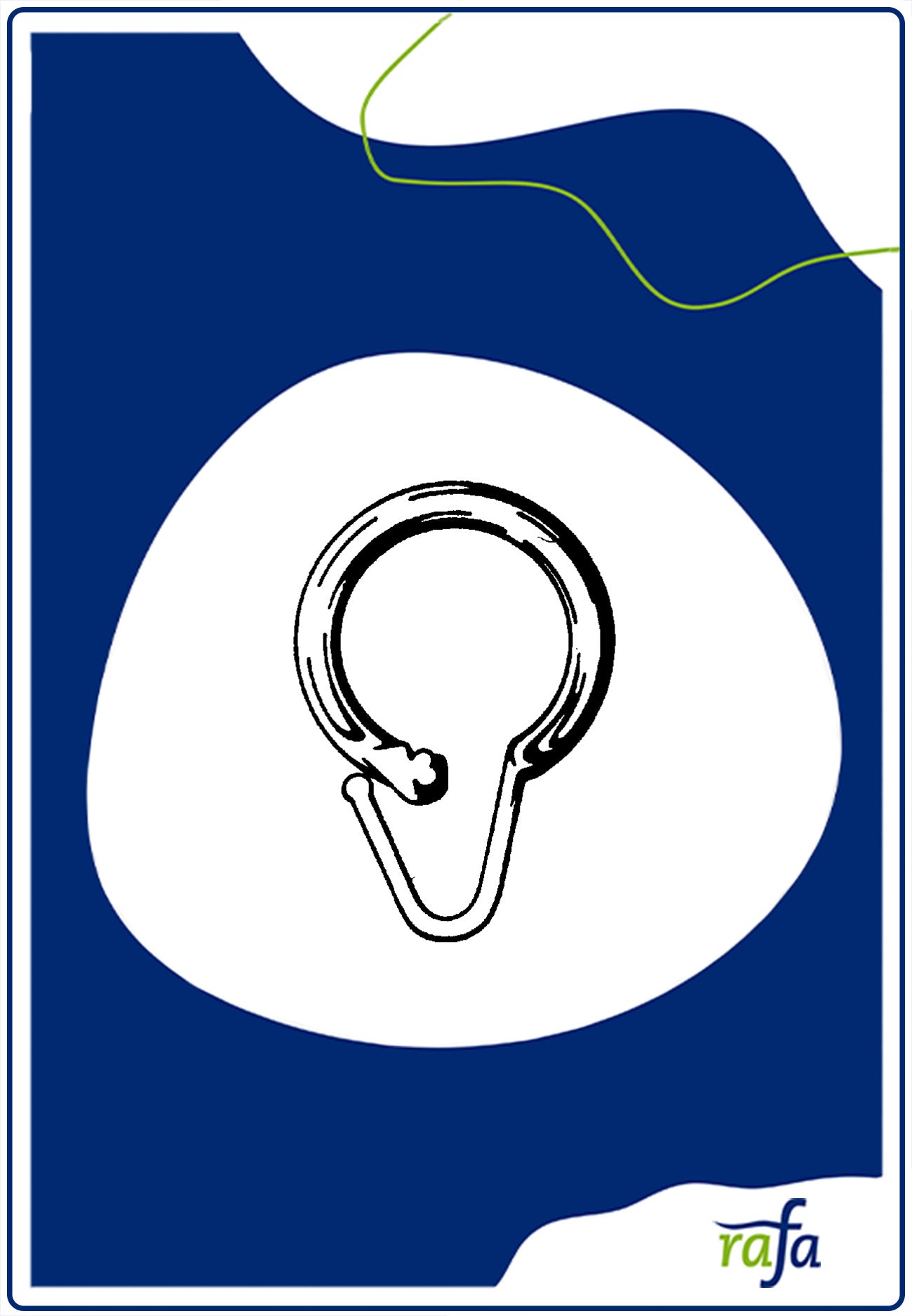 Duschmantelringe 35mm Plastik weiß