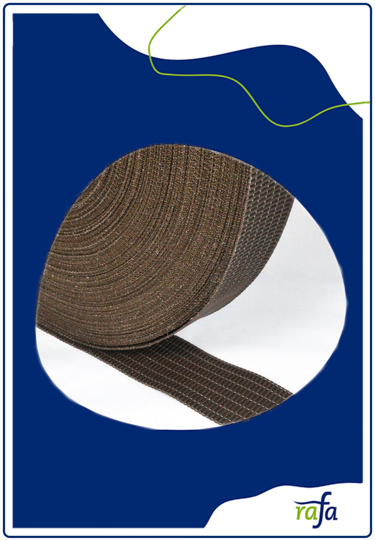 Federgurte 60mm breit braun