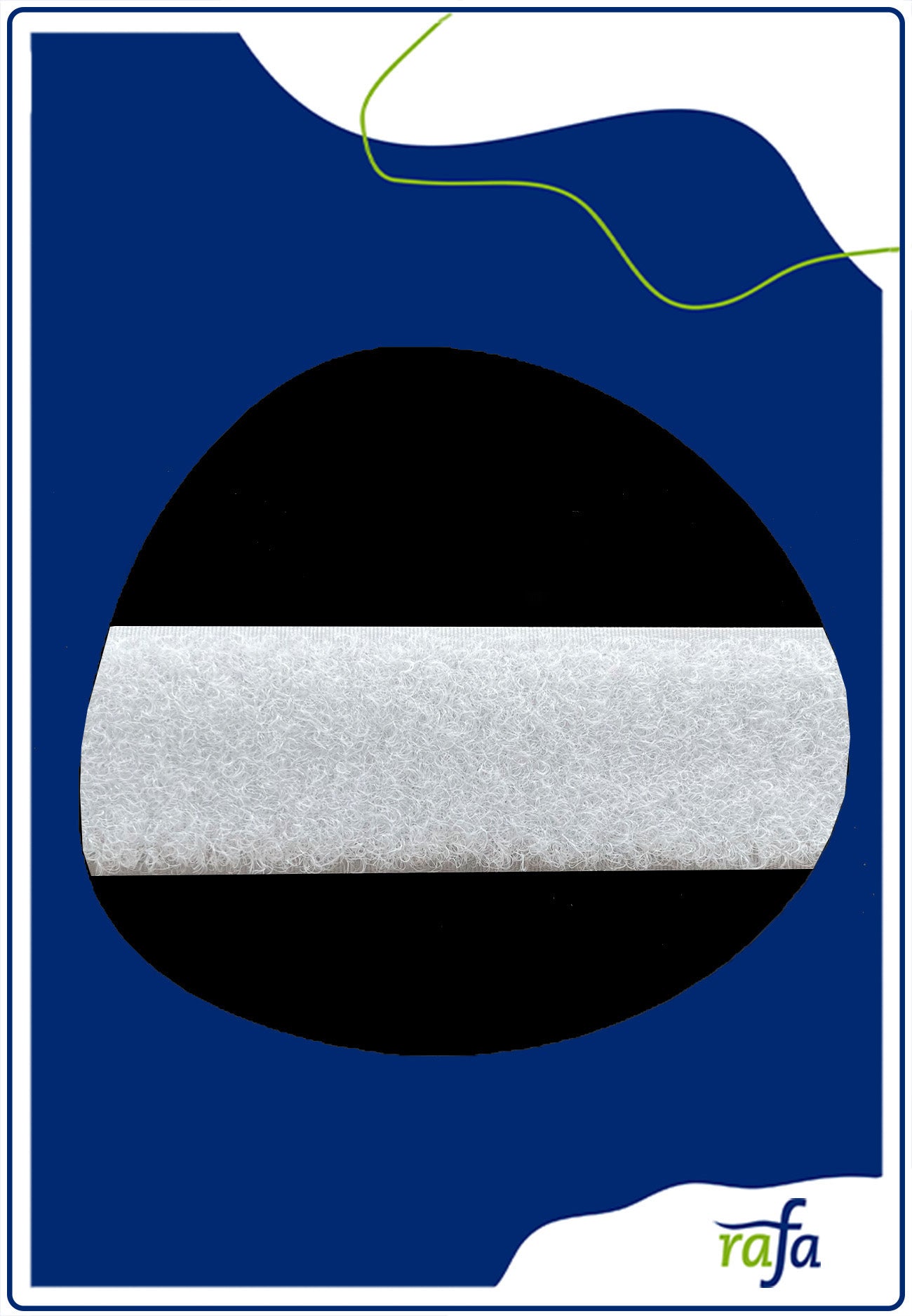 Flauschband 30mm weiß