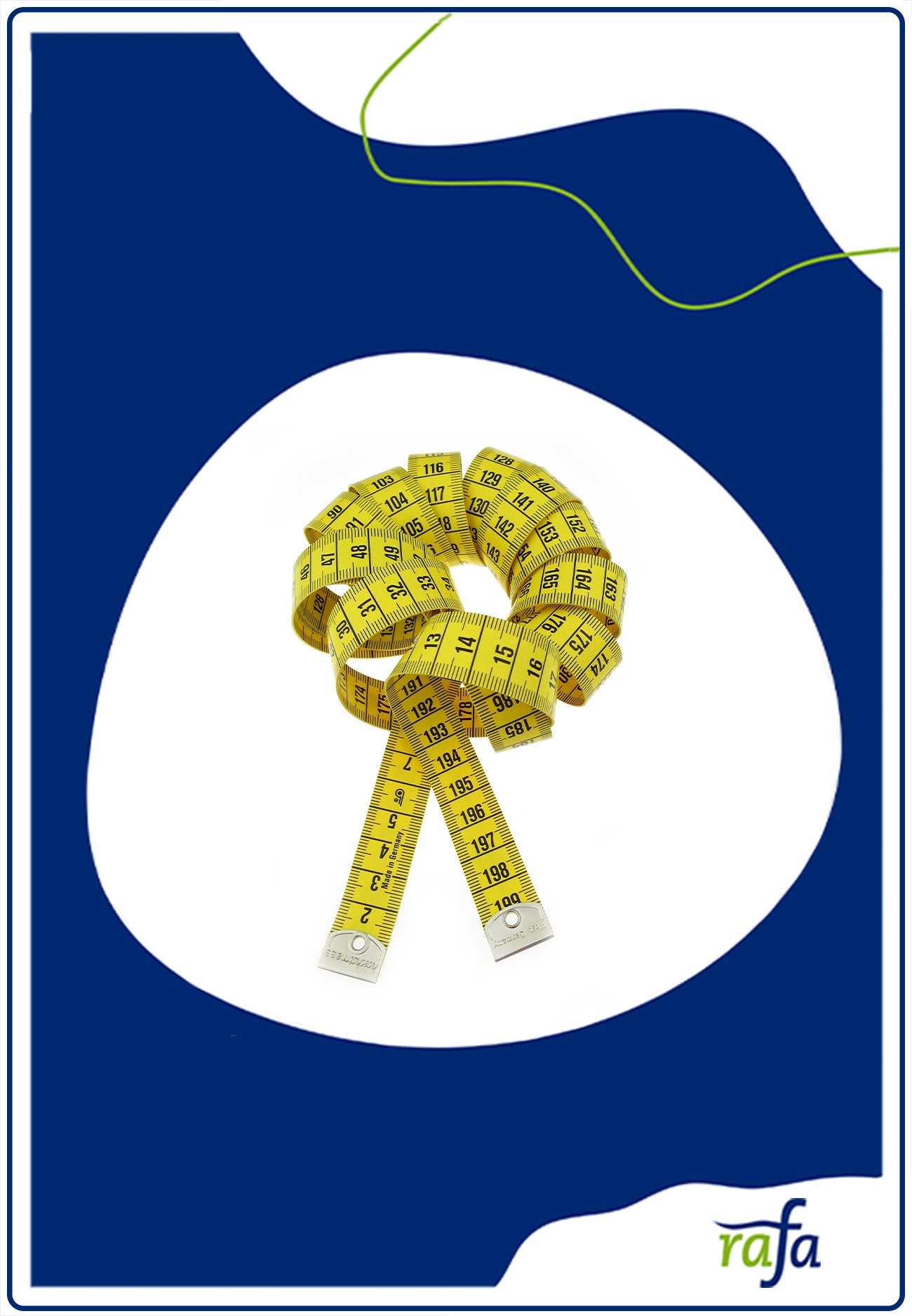 Glasfasermaßband 2 Meter