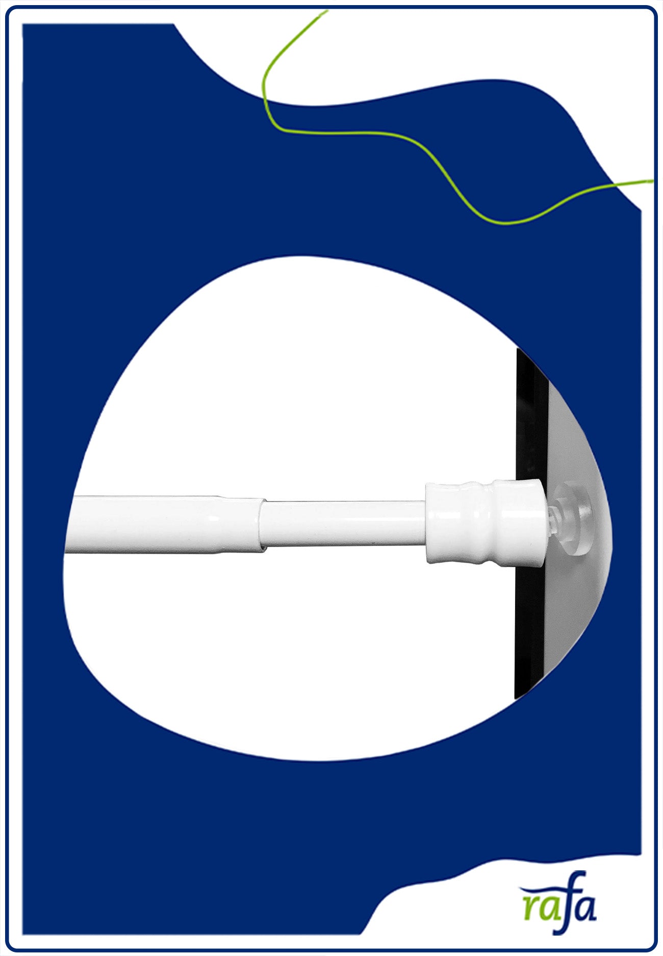 Klemmstangen 7/60-90cm weiß