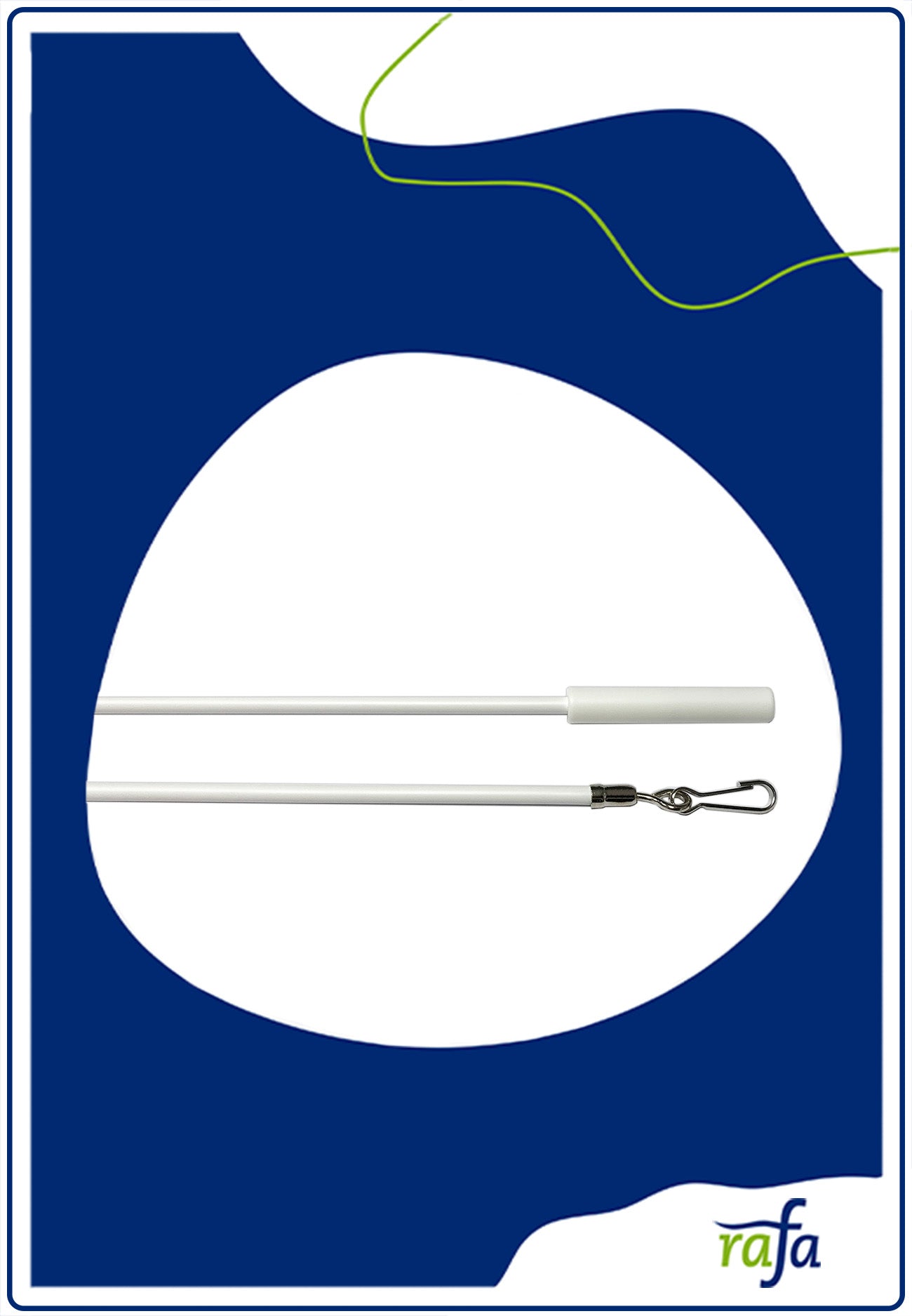 Schleuderstab 125cm weiß