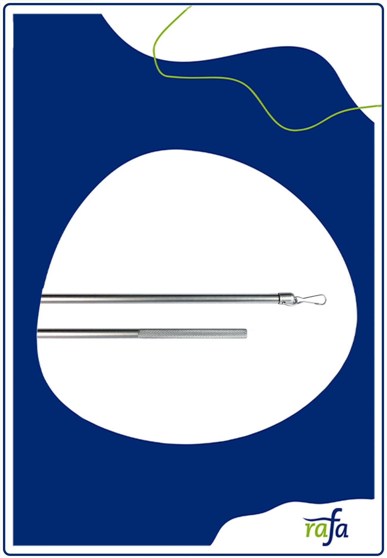 Schleuderstab Alu 100cm alu matt