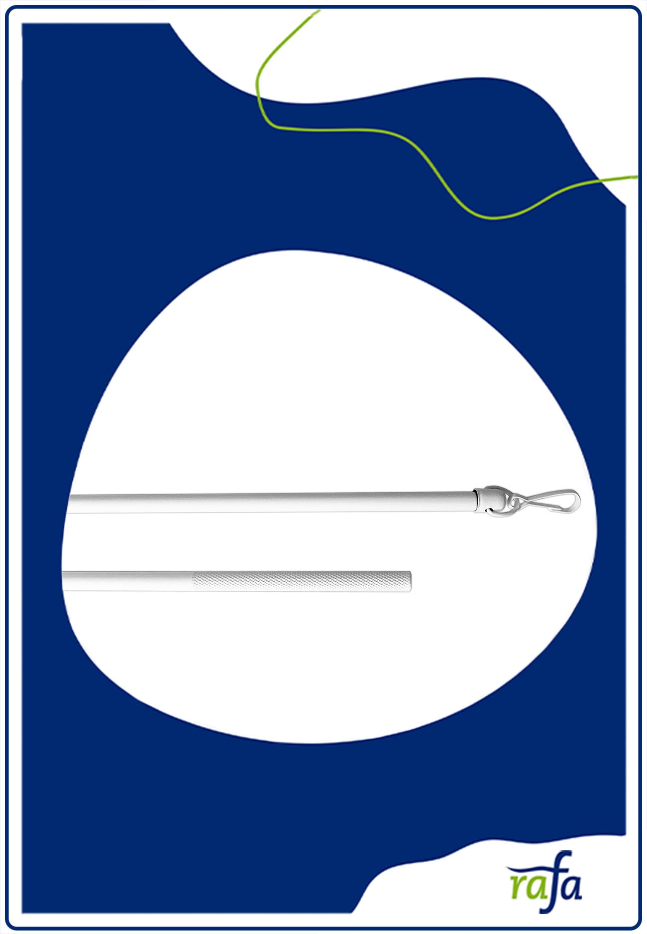 Schleuderstab Alu 75cm weiß