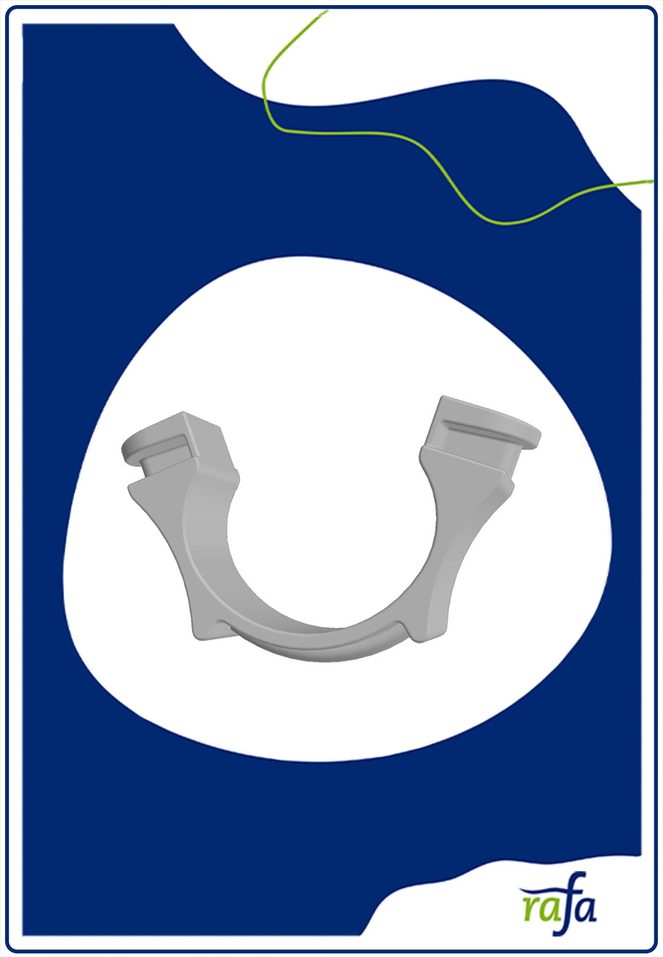 Universalendfeststeller plastik weiß