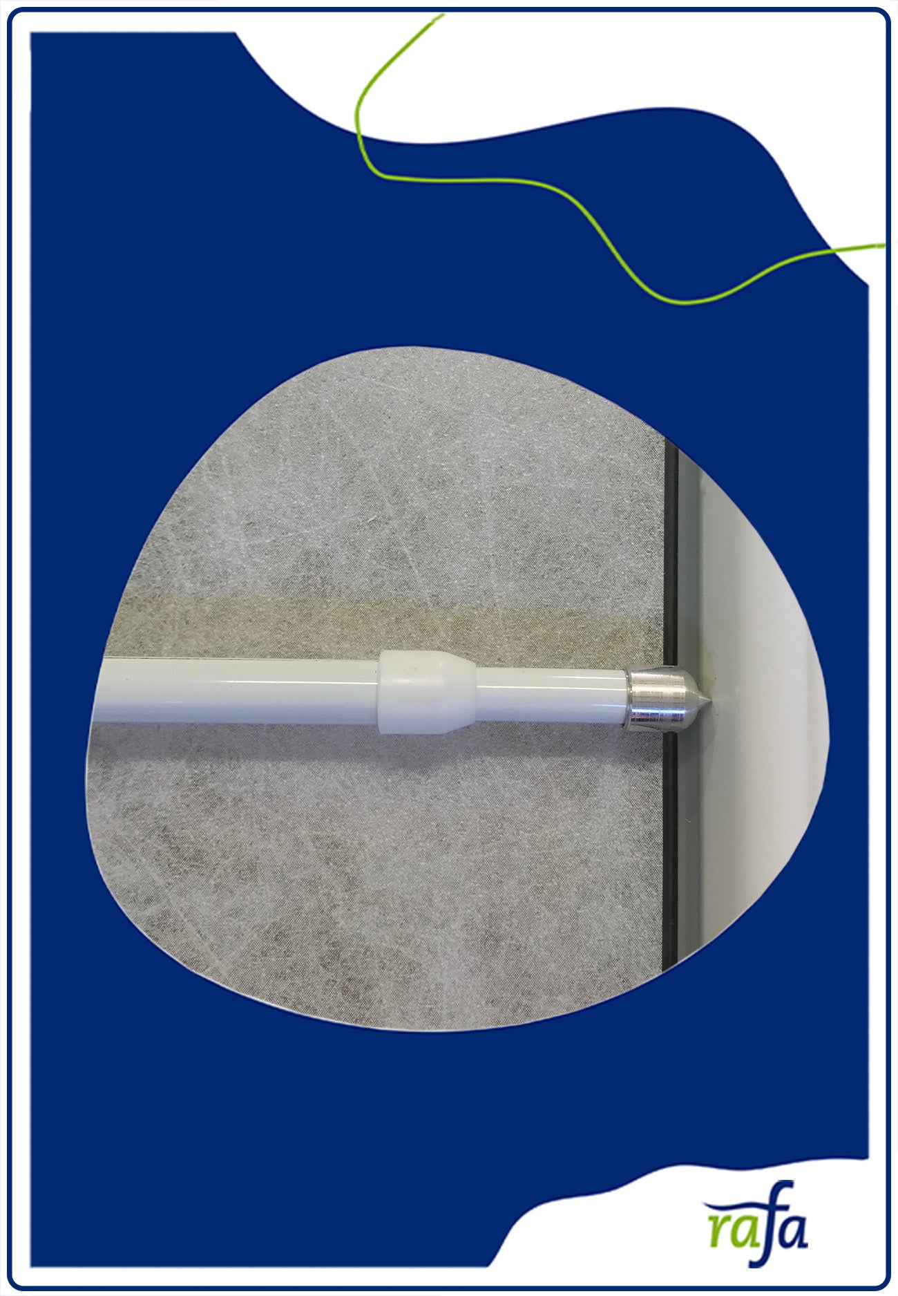 Vitragestange Pinn 11/80-95cm