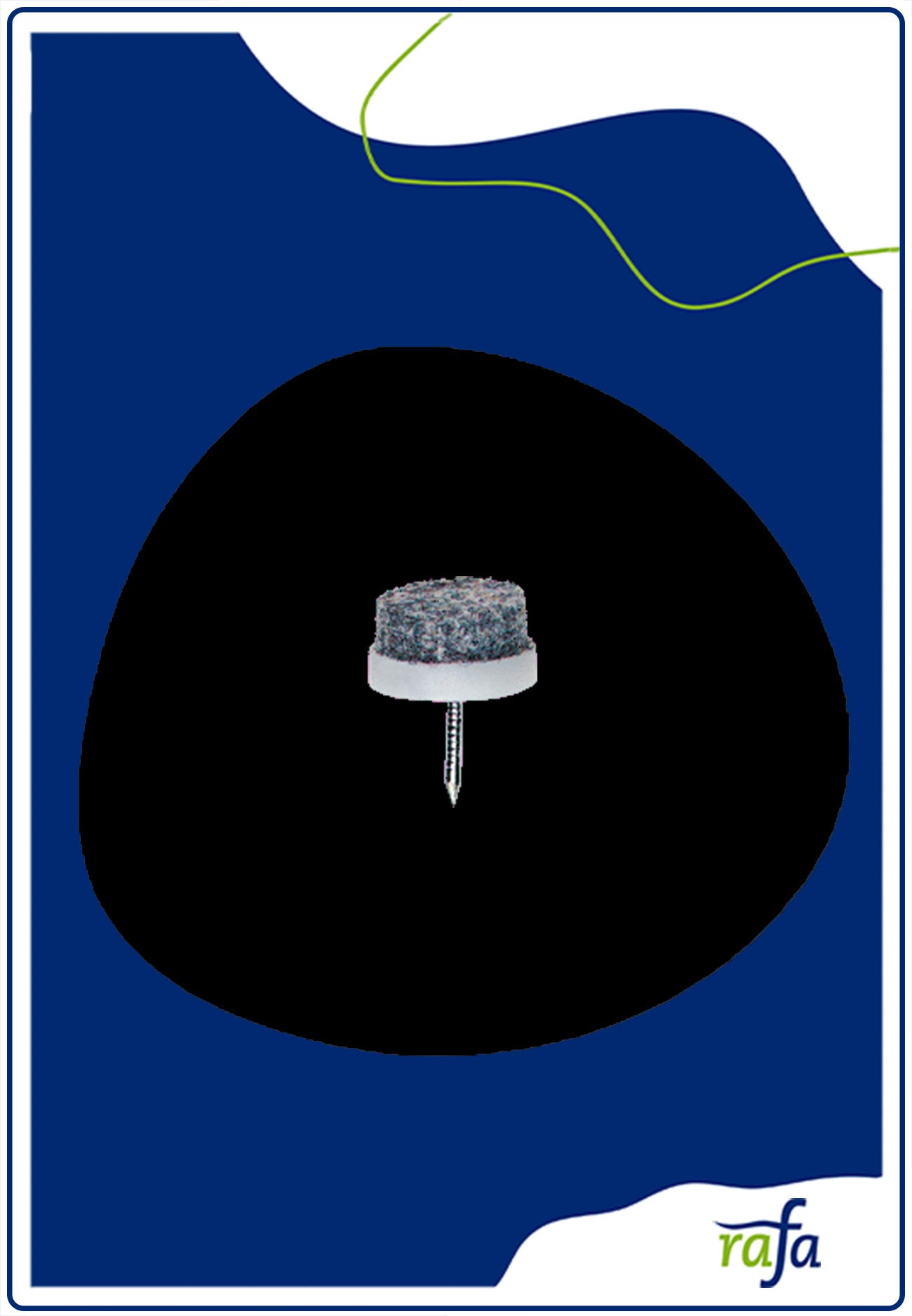 Filzgleiter 20mm grau