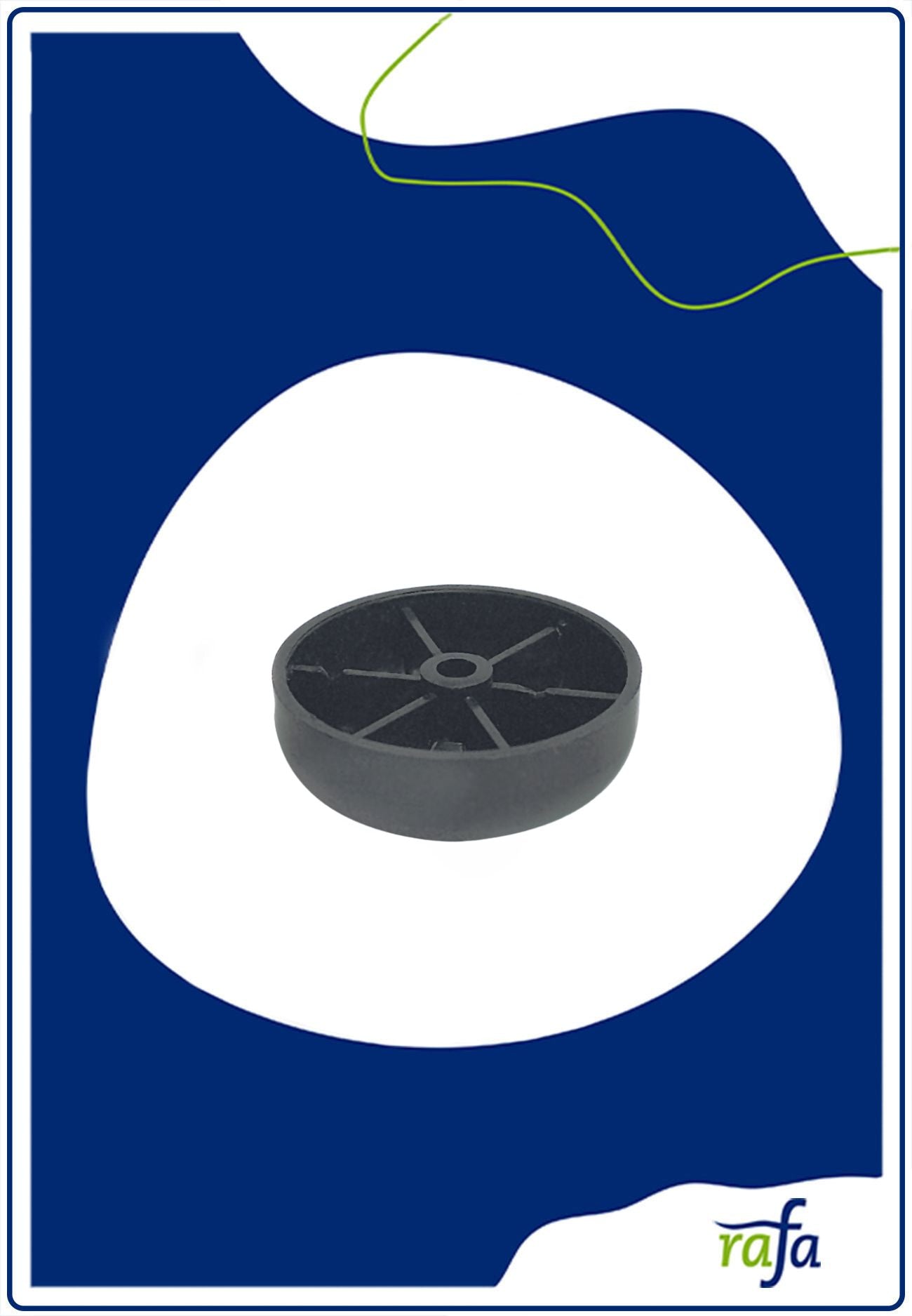 Möbelgleiter mit Schraubloch 46x25mm