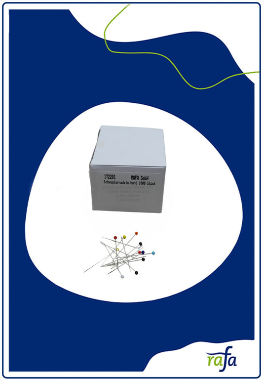 Stecknadeln mit bunten Kopf 48x0,8mm
