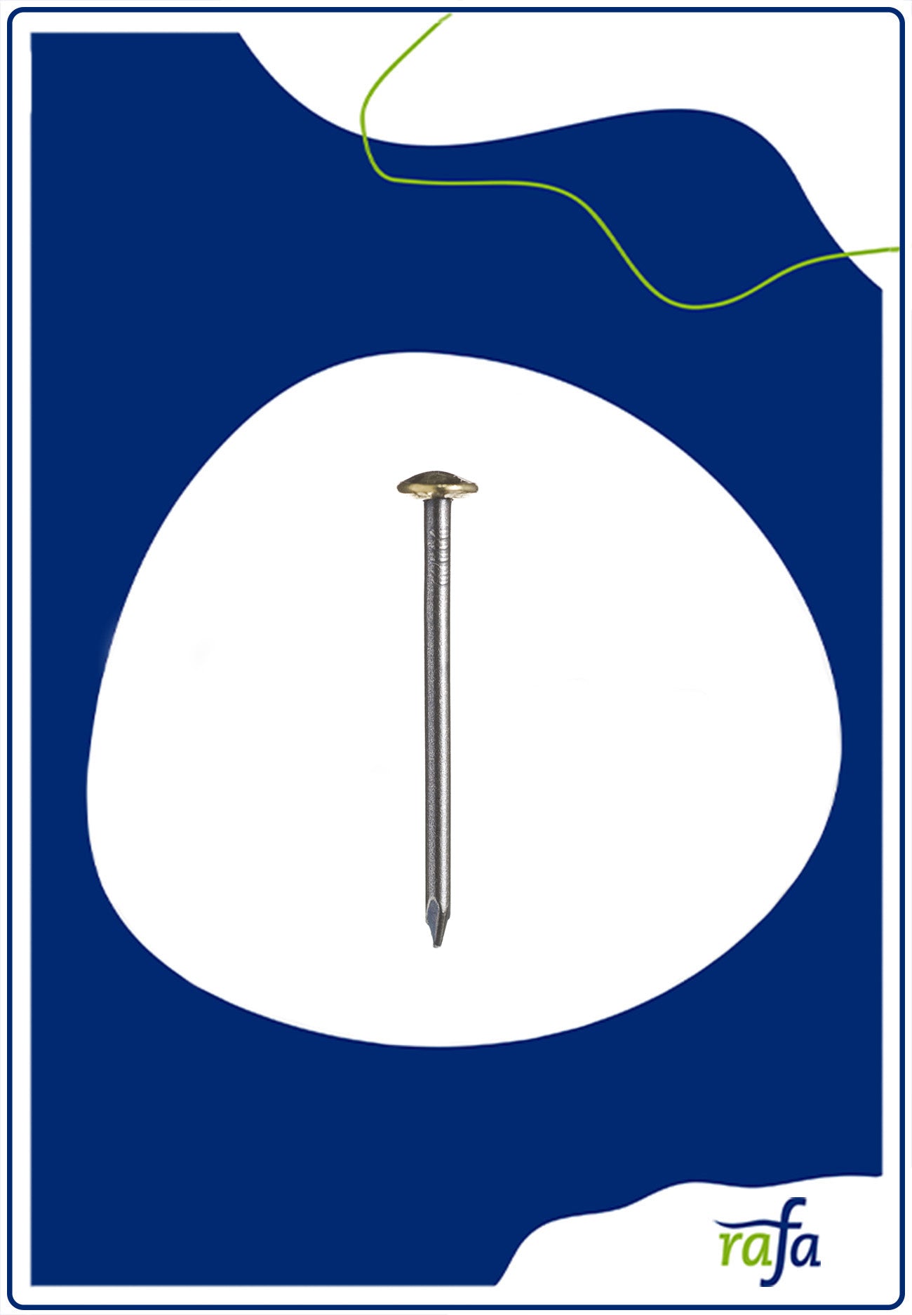 Stahlbildernägel 23mm mit Messingkopf