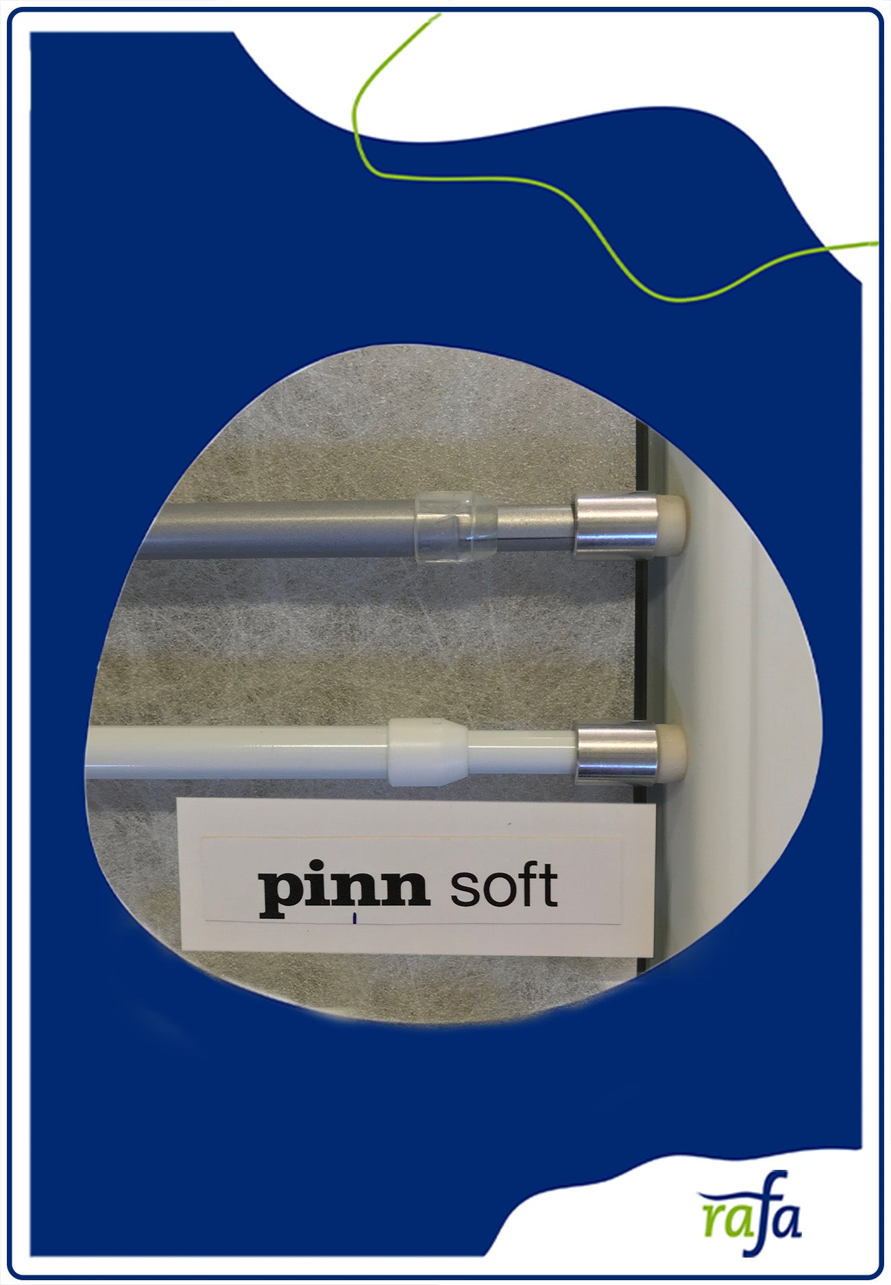 Vitragestangen Pinn-Soft 10/95-110m weiß